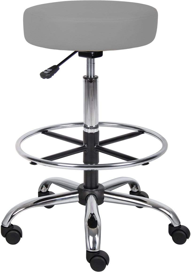 Boss Caressoft Medical & Drafting Stool [B16240 BG] - Ergonomic Adjustable Chair for Doctors, Dentists & Artists - Perfect for Clinics, Laboratories & Home Offices