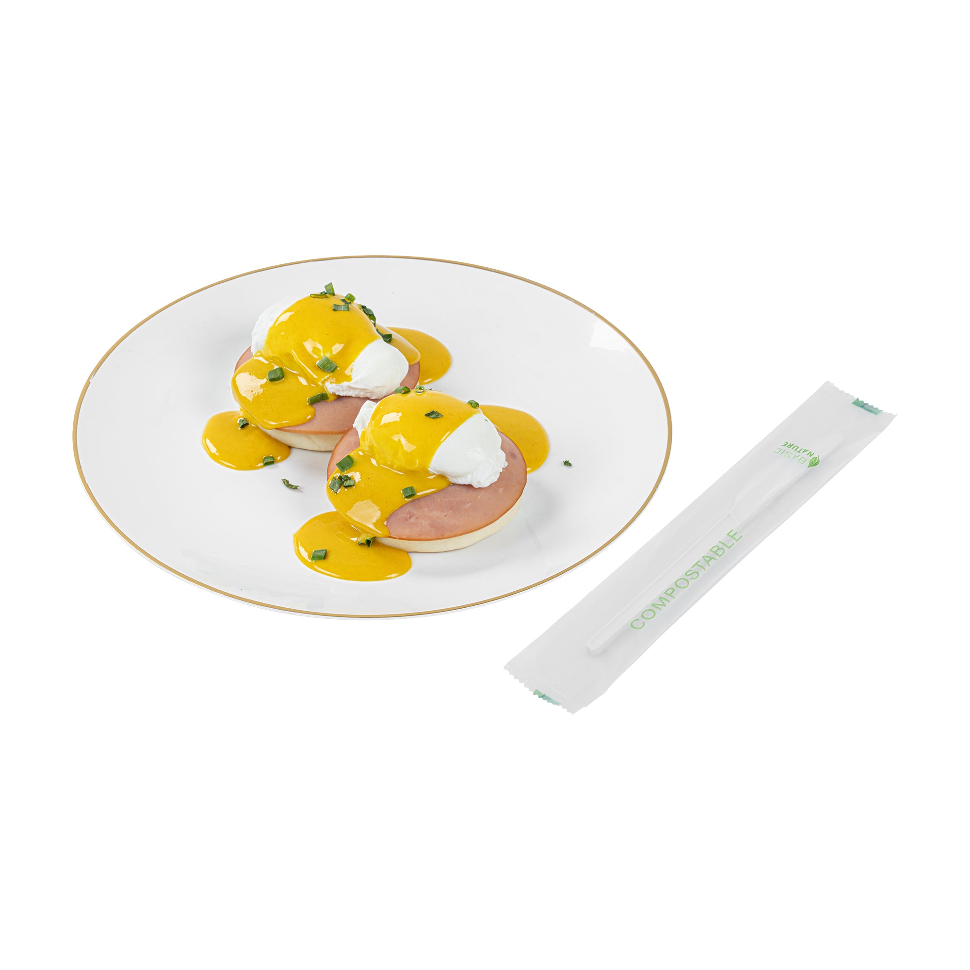 Eco-Friendly White CPLA Plastic Knives - 250 Count Compostable Heat-Resistant Cutlery (6.5 Inch) for Picnics, Parties & Outdoor Dining