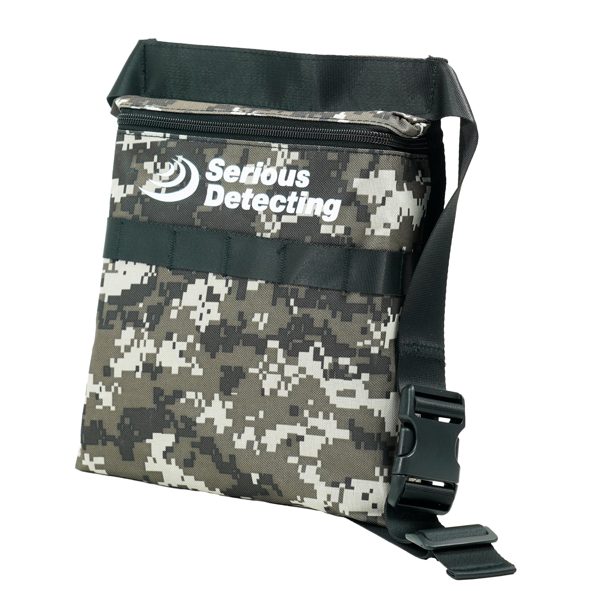42-inch Camo Waist Bag with Treasure Pouch - Durable Metal Detecting Accessories for Outdoor Adventures & Treasure Hunting