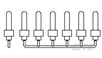 796075-1 Wire Entry Seal Plug - Pack of 100 - Waterproof Electrical Connector for Automotive, Marine & Industrial Applications - Perfect for Cable Glands, Junction Boxes & Wire Protection