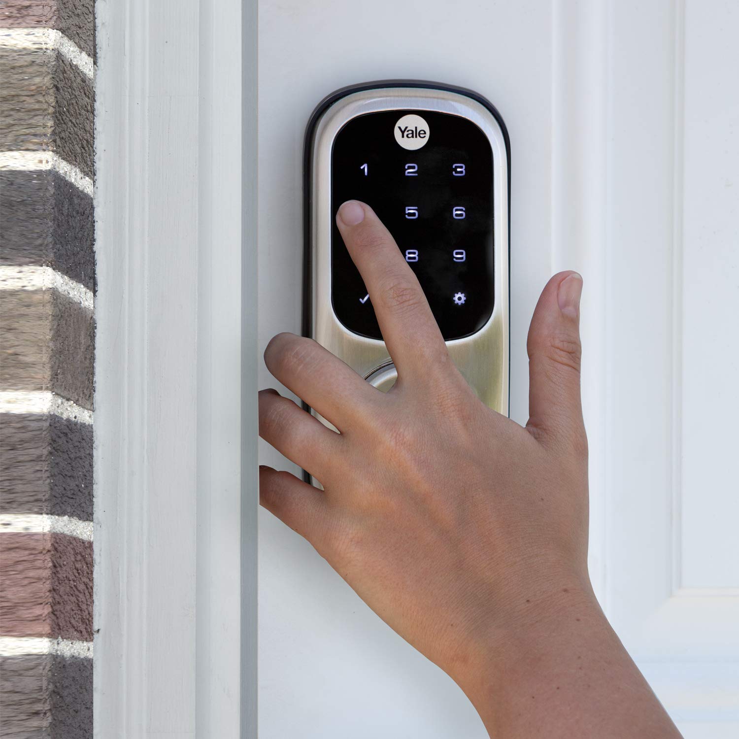 Yale Assure Touchscreen Deadbolt Lock - Satin Nickel Electronic Keypad Entry Door Lock with Backup Key (YRD226NR619) - Secure Your Home, Office, or Apartment Entryway