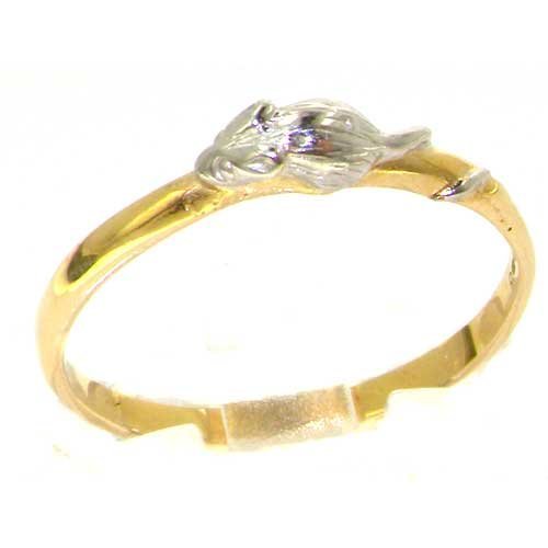 14K Yellow Gold Mouse Ring for Women - Rhodium Plated with Detailed Tail Design - Sizes 4-12 - Perfect for Disney Fans, Animal Lovers & Unique Jewelry Gifts