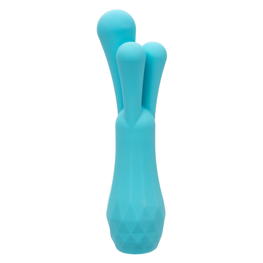 Gia Vibrating Waterproof Silicone Triple Teaser - Sensual Massager for Couples & Solo Play - Perfect for Bedroom Fun & Intimate Moments