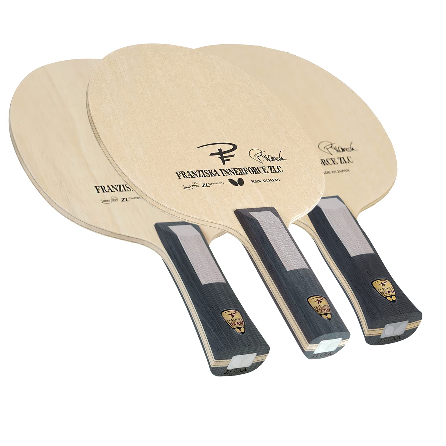 Butterfly Franziska Innerforce ZLC Table Tennis Racket - Professional Carbon Fiber Blade with ZL Technology - AN, FL, ST Handle Options - Made in Japan - Perfect for Competitive Play & Training Sessions