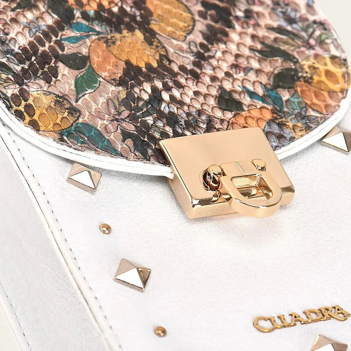 BOD38PI Women's White Casual Fashion Python Smartphone Wallet Bag - Perfect for Everyday Use, Travel & Shopping