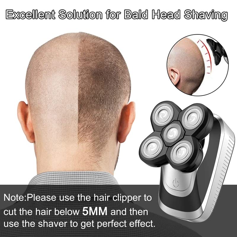 Premium 4-in-1 Rechargeable Electric Razor for Men - Wet/Dry Facial Hair Trimmer & Beard Shaver with Powerful Motor | Perfect for Travel, Daily Grooming & Quick Shaves at Home or Gym