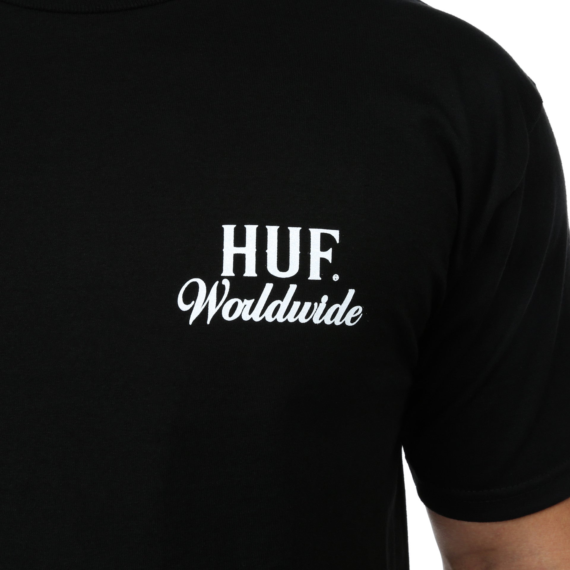 Huf Ultra Tee Black - Premium Cotton T-Shirt for Men & Women - Streetwear Fashion for Casual Wear & Urban Style