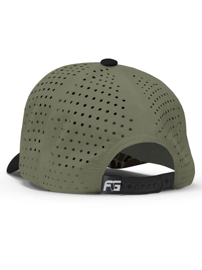 FloGrown FGH 326 Florida Flag Performance Hat - Camo Black for Outdoor Sports & Casual Wear