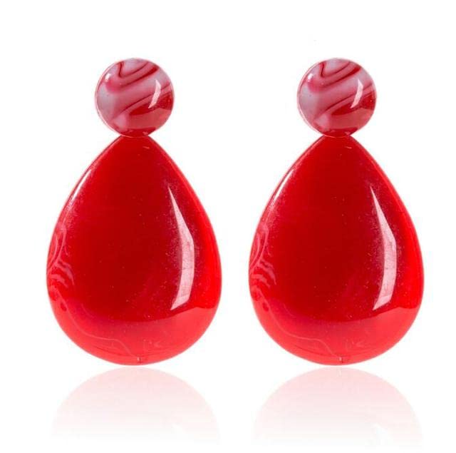 Bohemian Color Resin Water Drop Earrings for Women - Handmade Statement Jewelry, Dangle Earrings for Party, Wedding & Special Occasions | Fashion Accessories Gift for Her