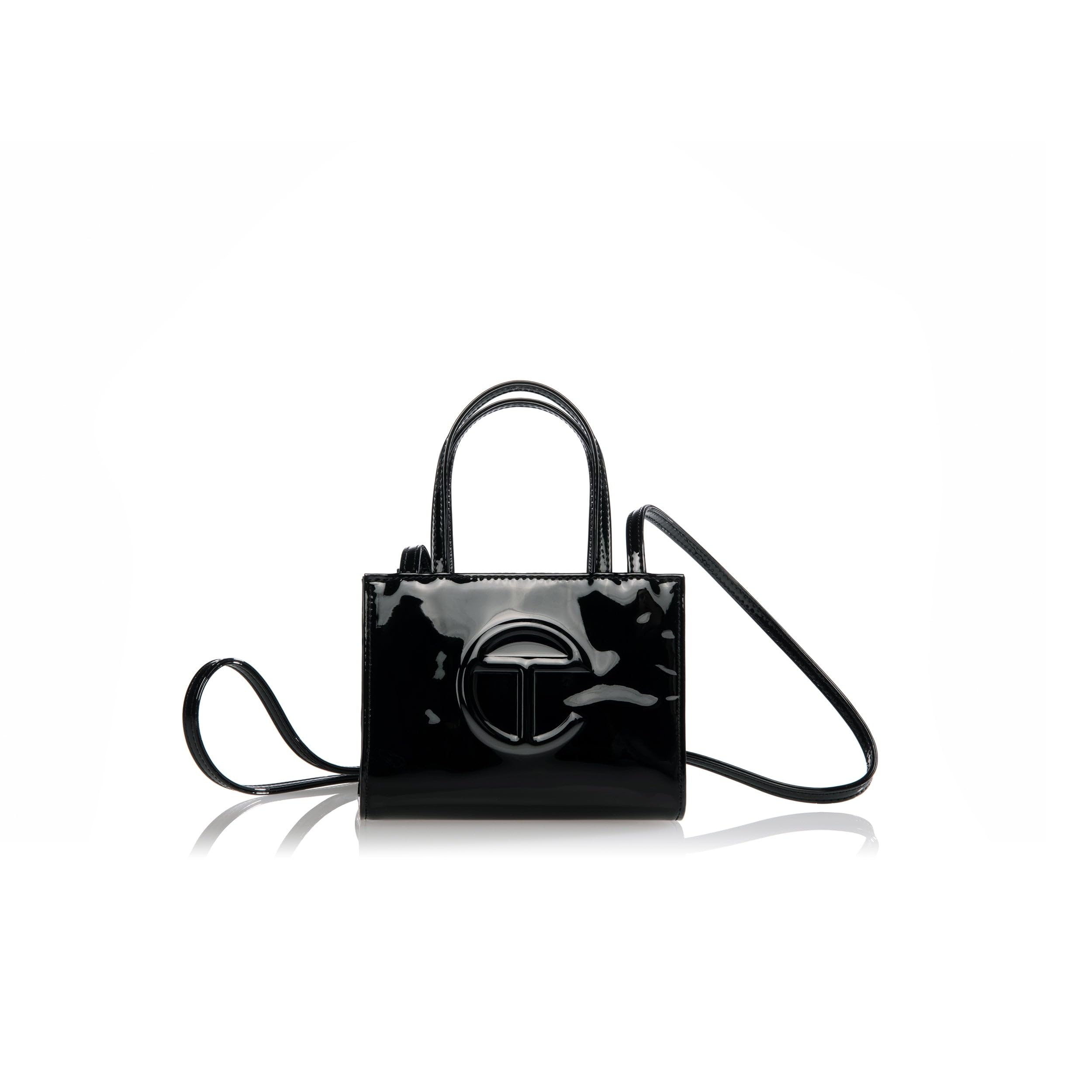TELFAR Small Shopping Bag - Vegan Leather Crossbody Purse for Women | Trendy & Eco-Friendly Handbag for Work, Travel & Everyday Use