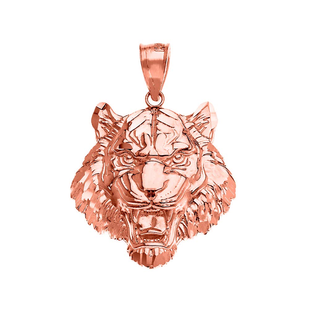 Elegant Roaring Tiger Head Charm Necklace Pendant - Small Sterling Silver Jewelry for Women - Perfect Gift for Birthday, Anniversary & Everyday Wear