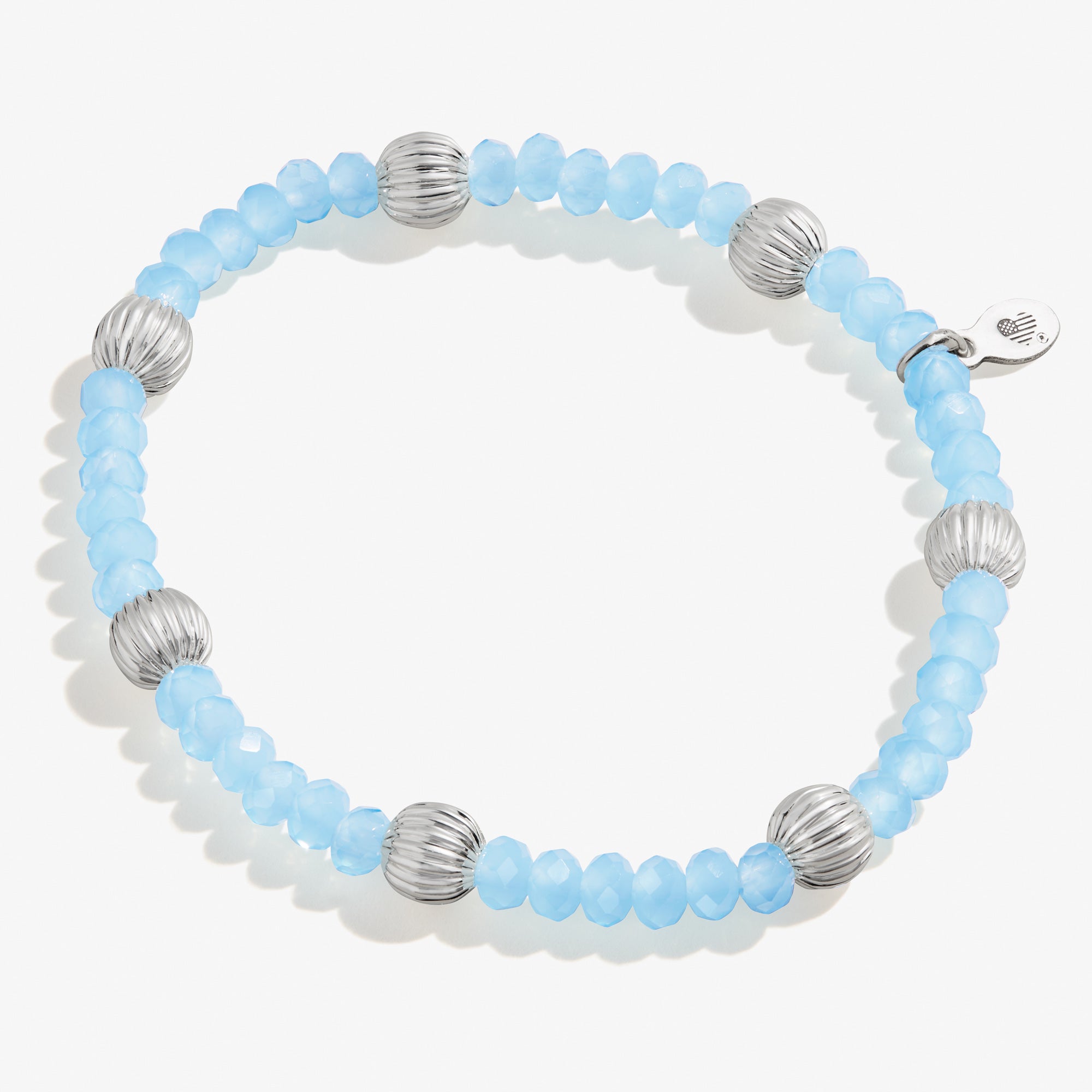 Blue Beaded Stretch Bracelet for Women - Adjustable Medium Size Elastic Bracelet - Perfect for Everyday Wear, Gifts & Boho Fashion Accessories