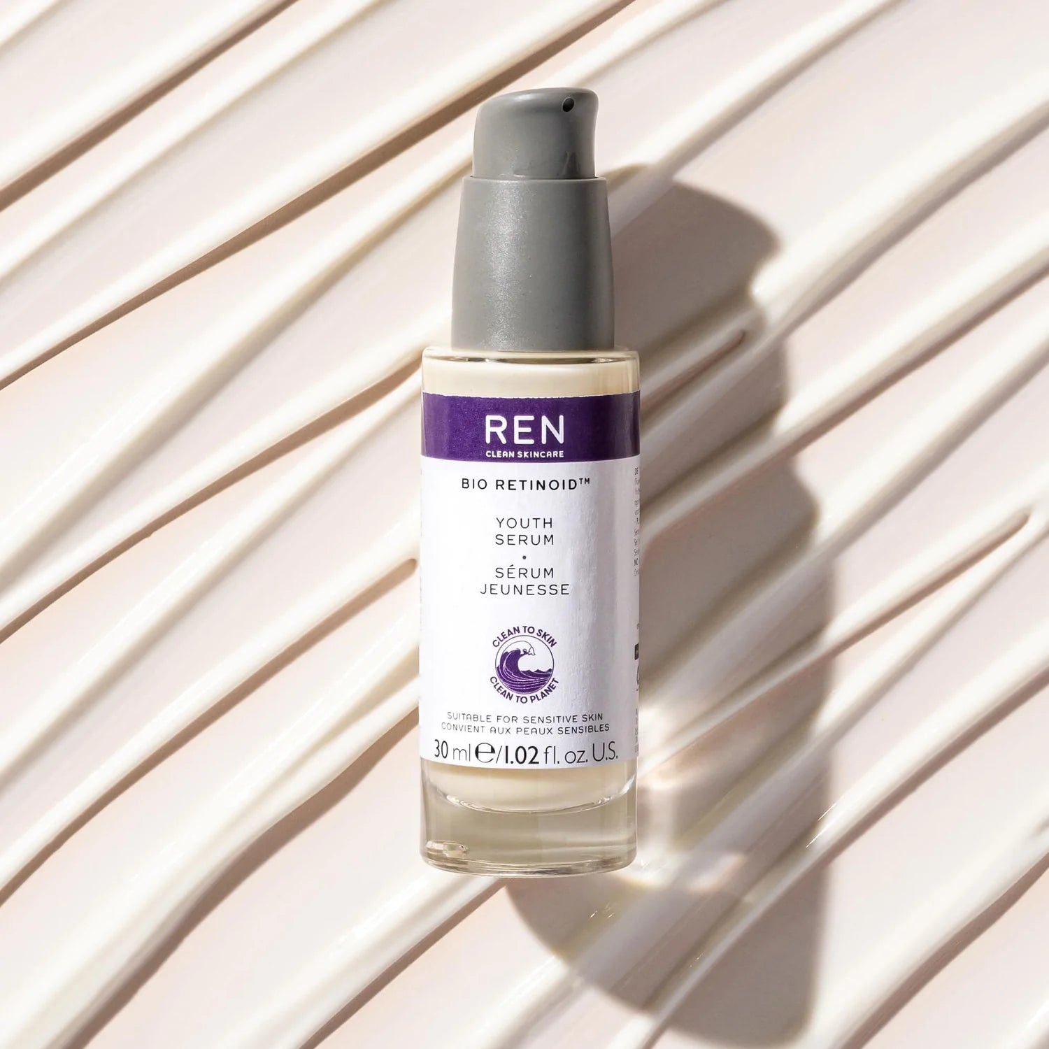 REN Bio Retinol Youth Serum - Anti-Aging Face Serum with Retinol for Wrinkles & Fine Lines - Perfect for Night Skincare Routine & Daily Moisturizing