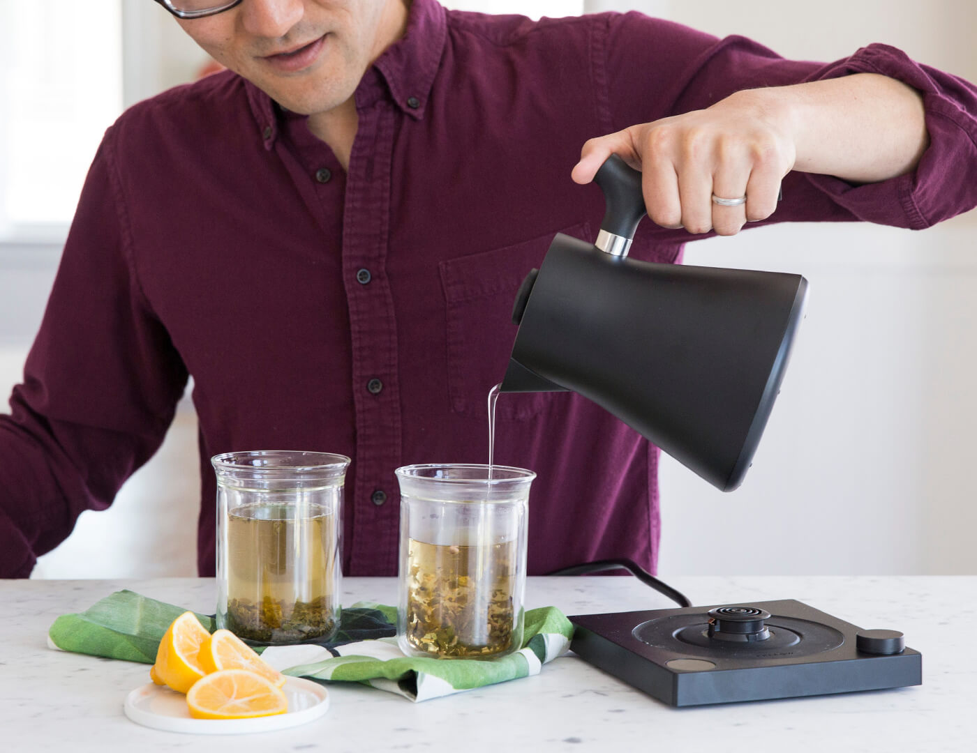Corvo EKG Electric Kettle - Fast Boiling, Matte Black Finish - Perfect for Coffee, Tea & Home Kitchen Use
