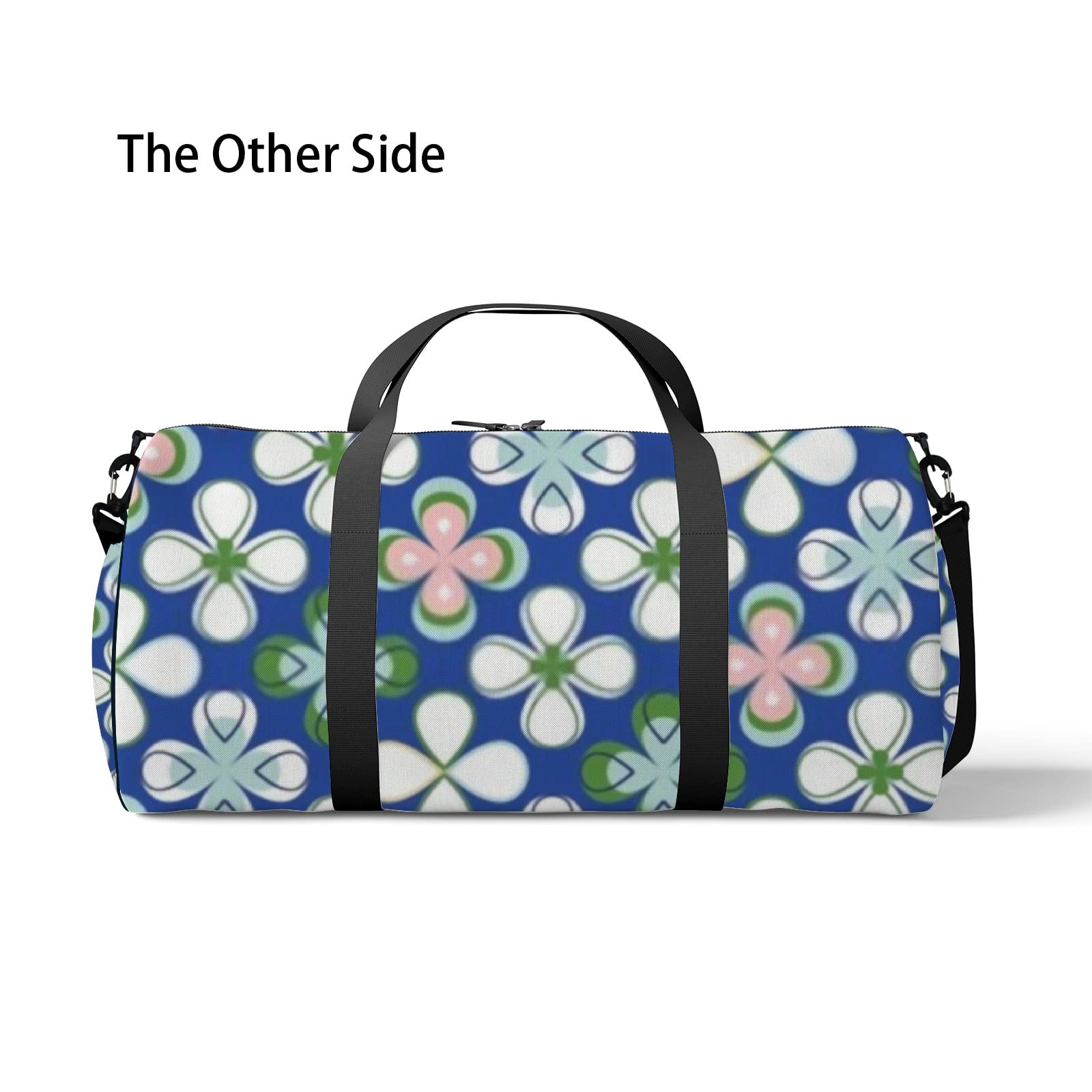 Stylish Moroccan Geometric Floral Sports Duffel Bag - Lightweight Waterproof Gym Travel Tote with Shoulder Strap & Mesh Pockets for Women & Men | Perfect for Gym, Weekend Trips & Overnight Travel