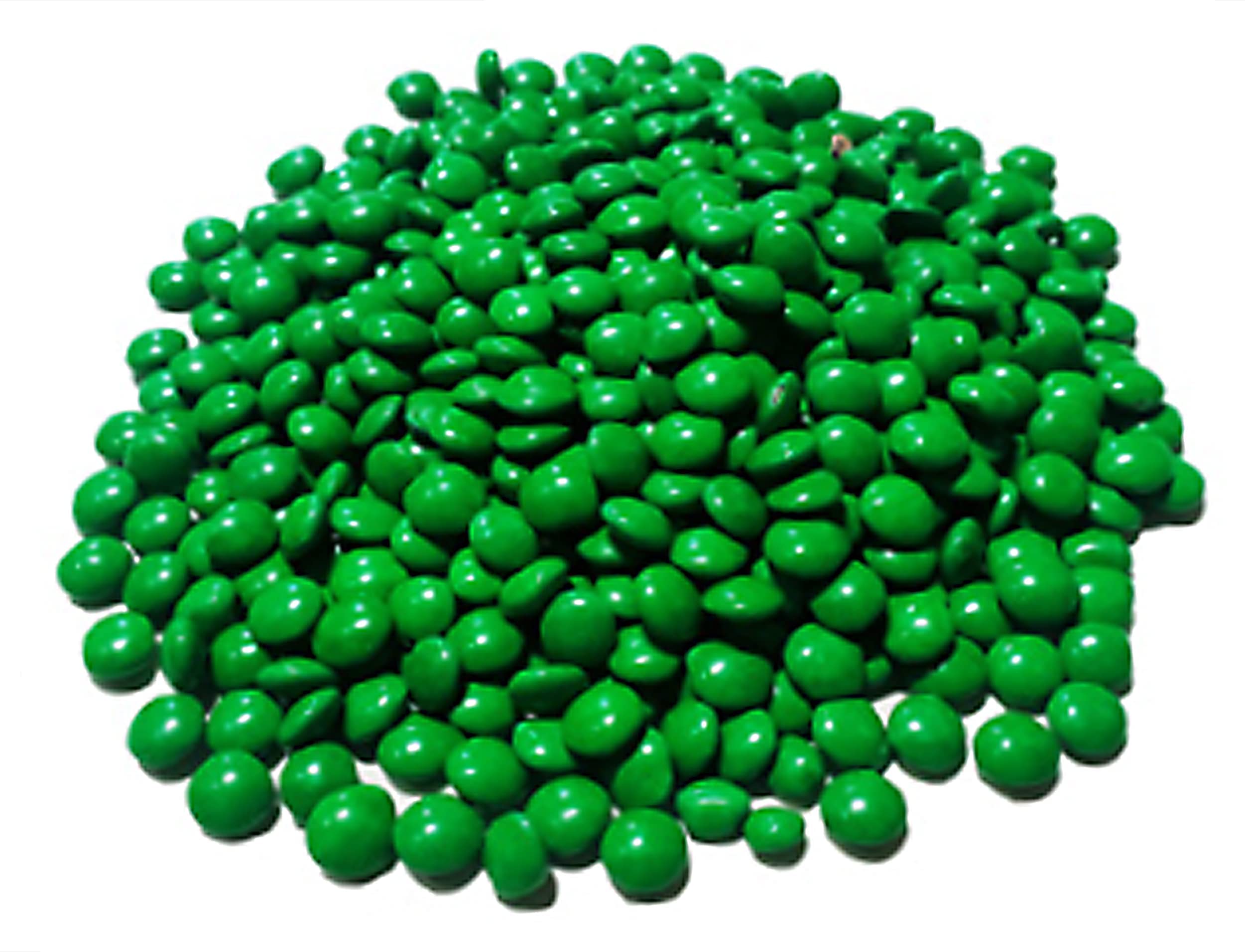Baker's Choice Dairy-Free Kosher Chocolate Lentils - 6 oz Candy Coated Chocolate Drops for Baking, Decorating & Snacking | Vegan Green Candy for Cookies, Cakes & Party Treats