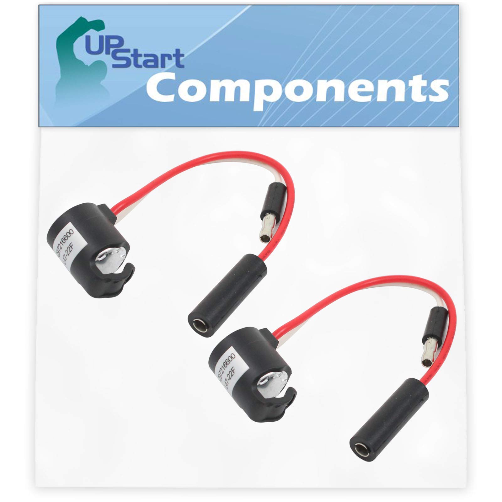 2-Pack Freezer Defrost Thermostat Replacement for Frigidaire FRS26ZRGBB Refrigerator - Compatible with 216731000 & 297216600 Models - Perfect for Home Kitchen Appliance Repair and Maintenance