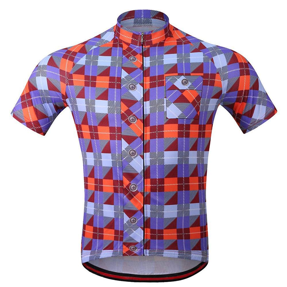 MOXILYN Men's Cycling Jersey Full Zip Mountain Bike Shirt - Breathable Quick Dry Performance Top for Road & Trail Riding - Perfect for Cycling, Commuting & Outdoor Sports