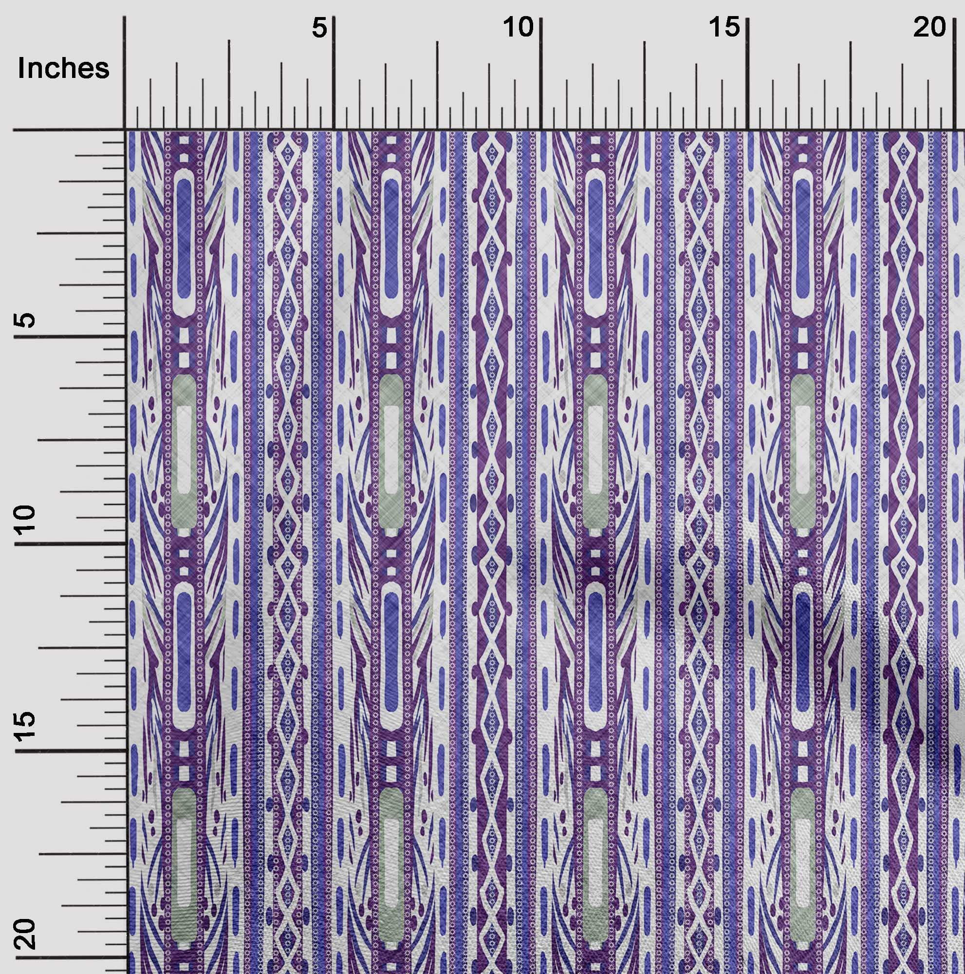 oneOone Polyester Spandex Purple Geometric Print Fabric - 56 Inch Wide Sewing Material for DIY Crafts, Quilting & Upholstery | Premium Stretch Fabric for Clothing, Home Decor & Fashion Projects