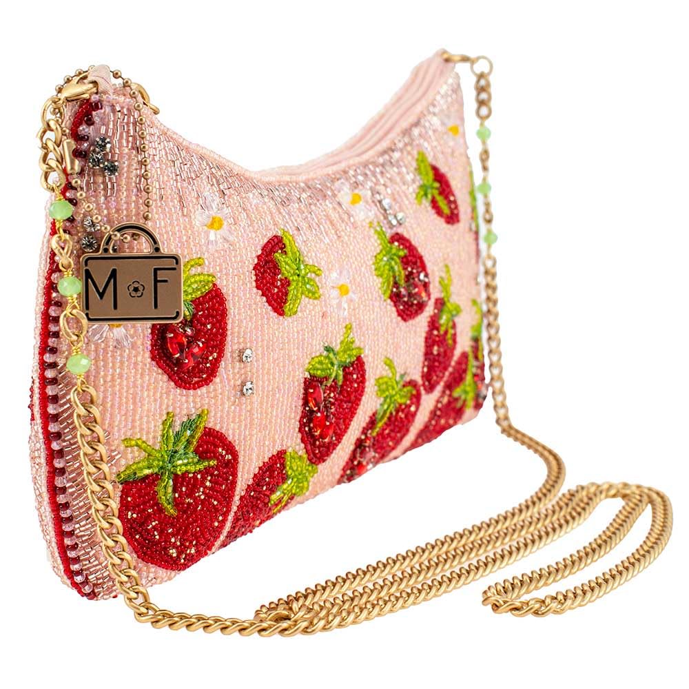 Mary Frances Strawberry Fields Crossbody Bag in Pink - Stylish Women's Handbag for Everyday Use, Parties & Special Occasions