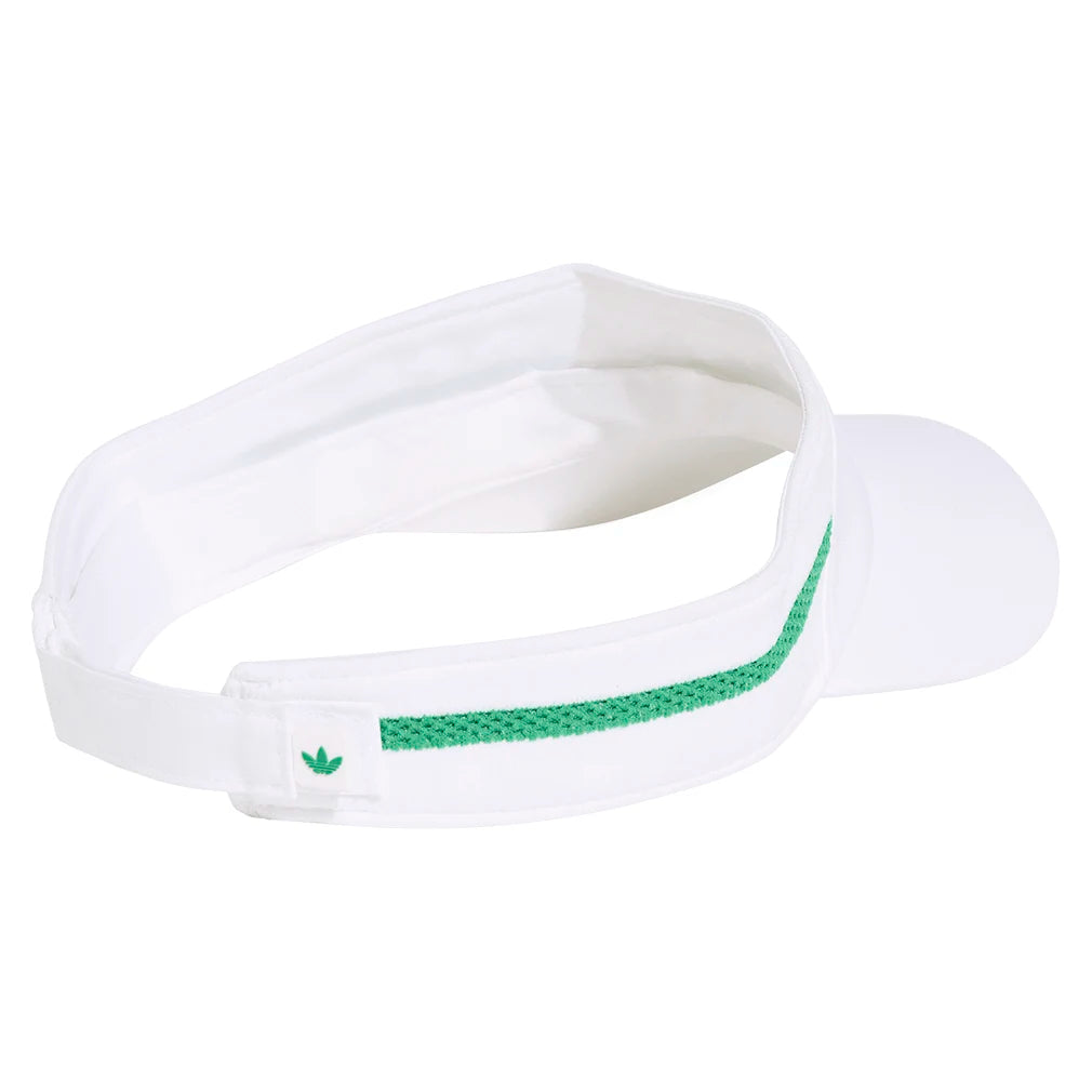 Adidas CLIMACOOL OG Tennis Visor - White & Green | Breathable Sun Hat for Men & Women | Perfect for Tennis, Golf, Running & Outdoor Sports