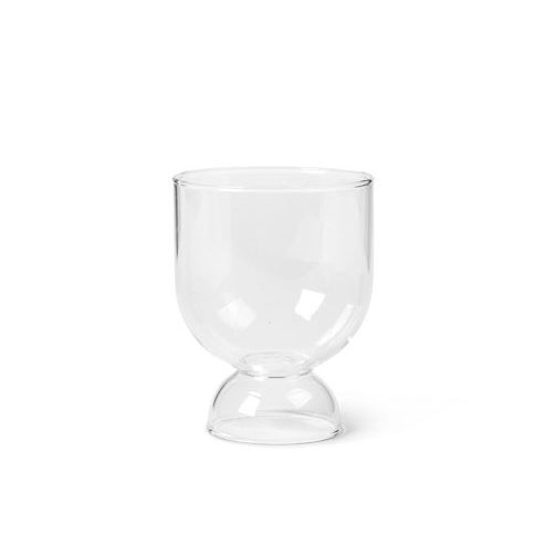 FERM LIVING Still Glasses - Set of 2 Clear Drinking Glasses for Water, Juice & Cocktails | Elegant Glassware for Home, Bar & Restaurant Use