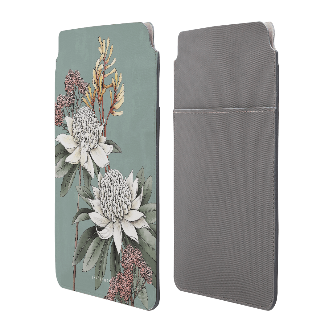 Premium Waratah Laptop & iPad Sleeve Case - Protective Neoprene Cover for MacBook, iPad Pro, Air - Perfect for Work, Travel & School