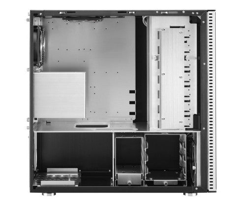 Lian Li PC-A10 Mid Tower Computer Case - Classic Series (Black/Silver) for Gaming & Workstation Builds - High Airflow & Cable Management