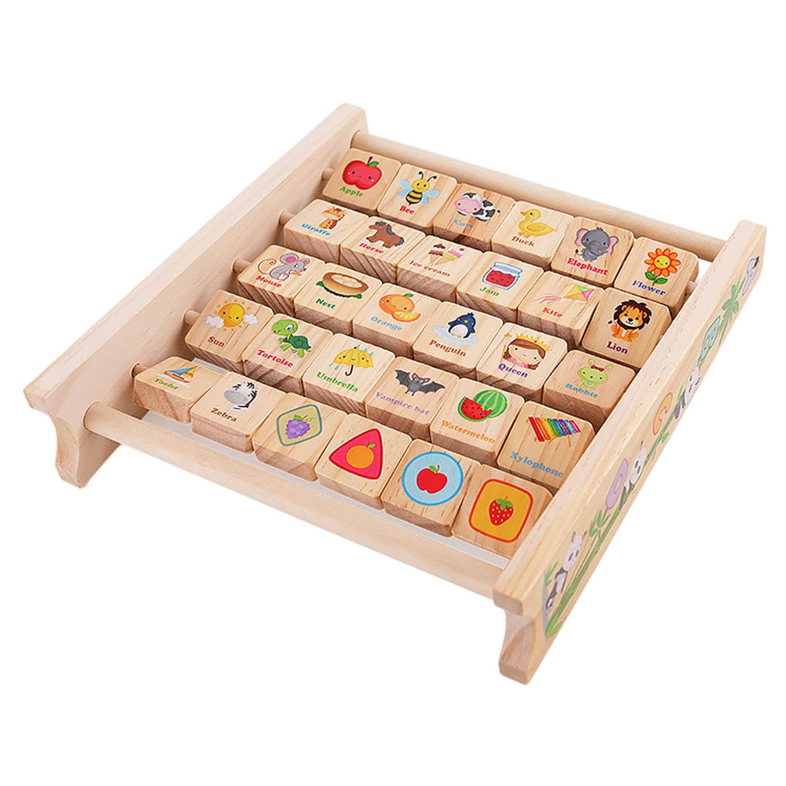 DYNWAVE Montessori Alphabet Learning Toys for Toddlers - Wooden ABC Letters & Numbers Educational Toys for Kids Ages 3-5 - Perfect for Preschool Classroom & Homeschool Early Learning Activities