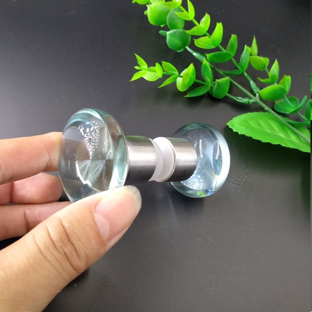 Glass Knob Handle - Crystal Cabinet Knob Handle for Doors & Furniture - Elegant Pull Handle for Kitchen Cabinets, Wardrobes & Drawers - Durable & Stylish Home Decor Upgrade