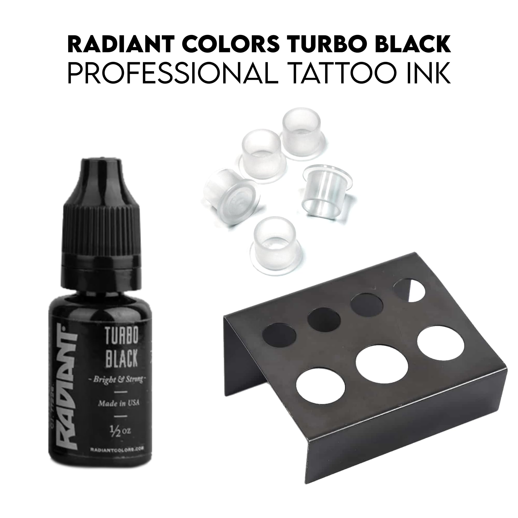 Professional Tattoo Kit with Inkstar Tattoo Machine - Complete Tattooing Set for Beginners & Artists (TKI2DBLK, Medium) - Perfect for Home Tattoo Studio, DIY Body Art & Professional Tattoo Work
