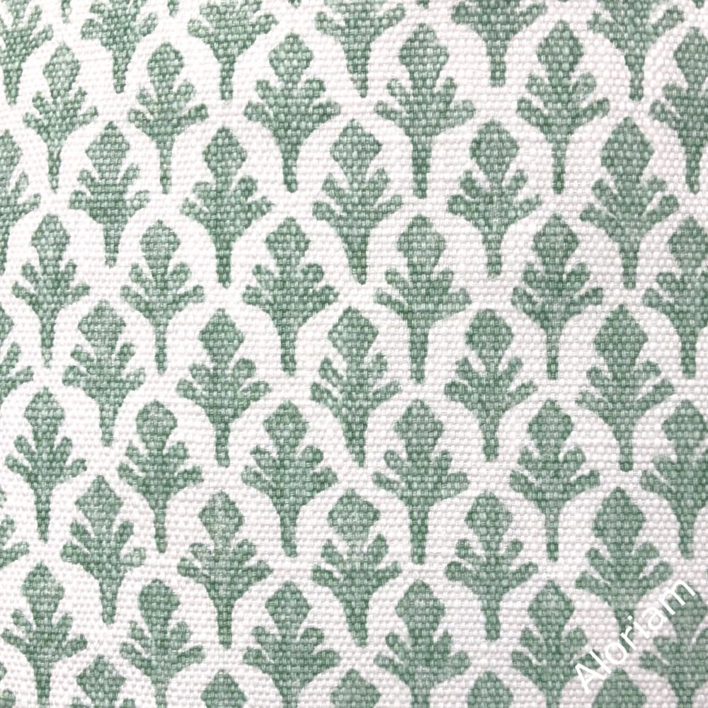 Ponce Eucalyptus Green White Leaf Print Pillow Cover - Decorative Lacefield Designs Fabric - Perfect for Boho & Farmhouse Home Decor