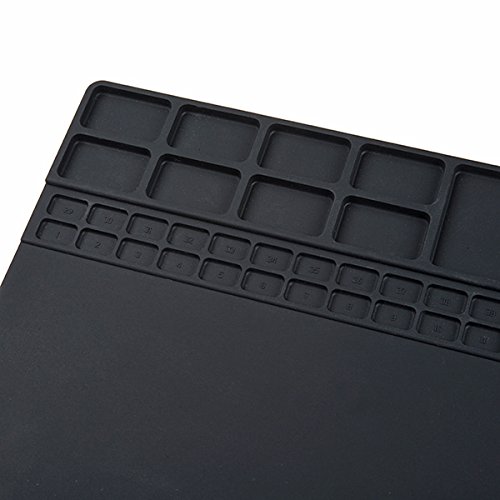Heat-Resistant Insulated Silicone Soldering Mat for Electronics Repair - Perfect for DIY Projects, PCB Work & Jewelry Making