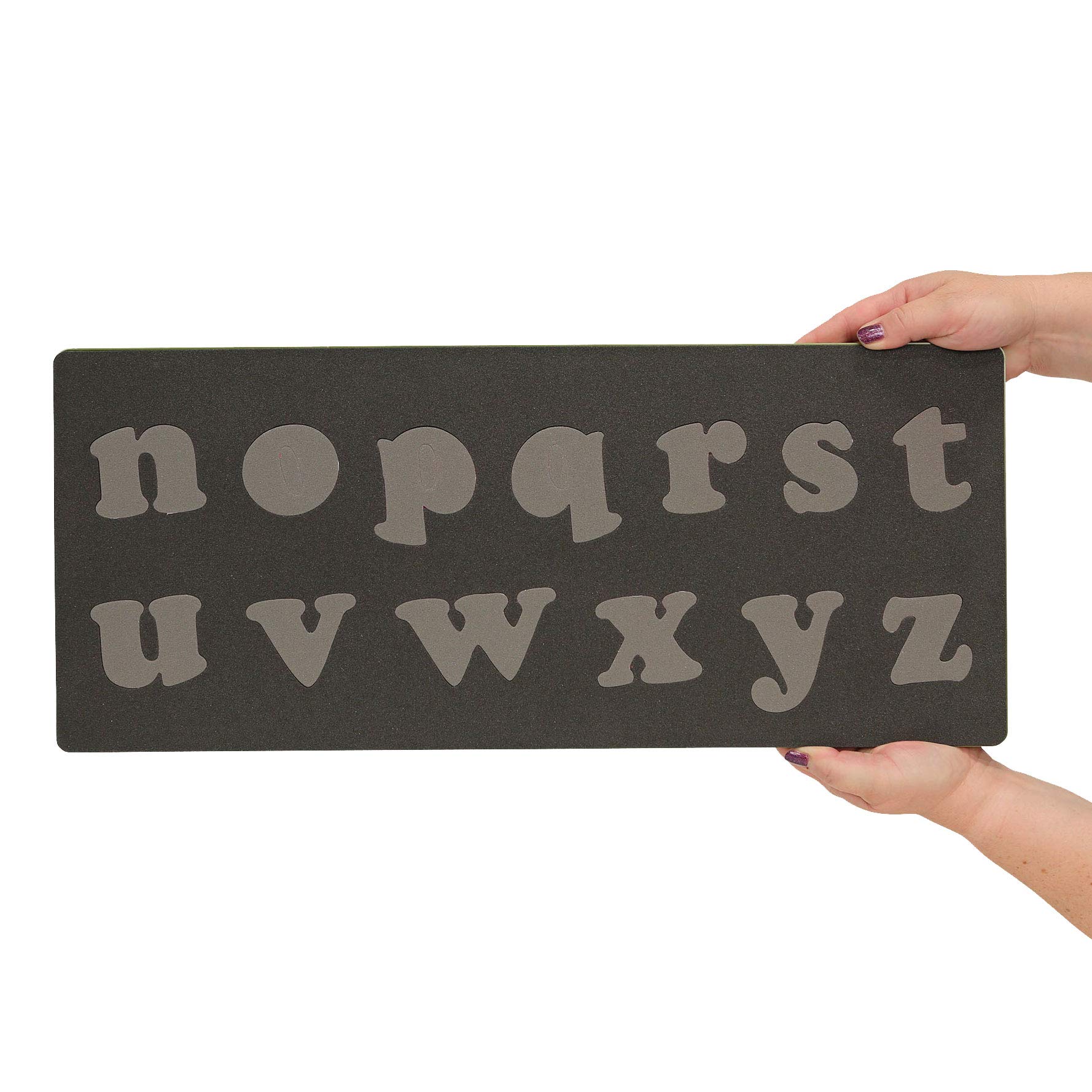 Accuquilt GO! Carefree Alphabet Lowercase Fabric Cutting Die Set (2 Die Set) - 26 Lowercase 3