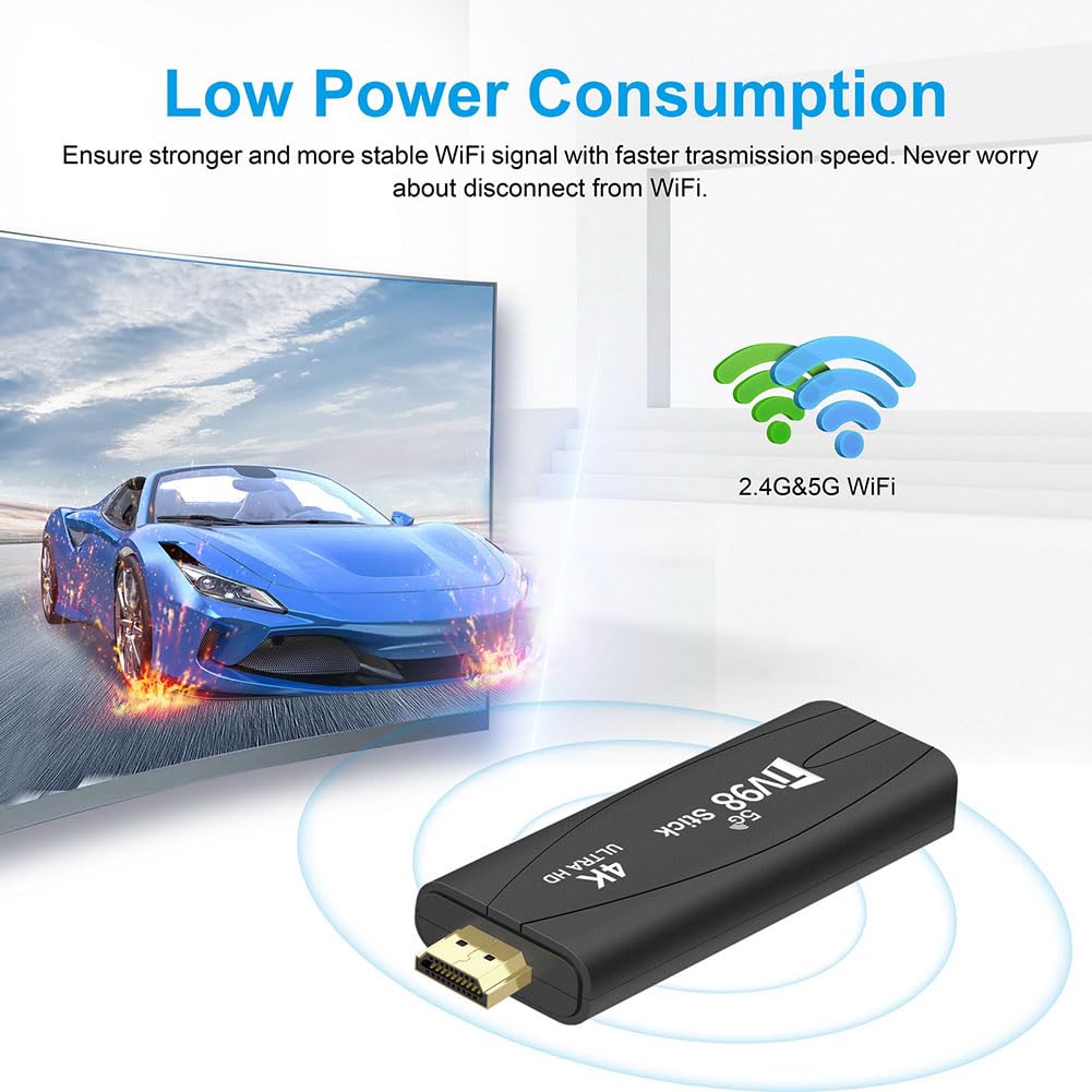 Louttary TV98 Smart TV Box 2GB RAM + 16GB ROM Android 12.1, Dual-Band WiFi (2.4G/5G), Easy Setup - UK Plug - Perfect for Streaming, Gaming & Home Entertainment