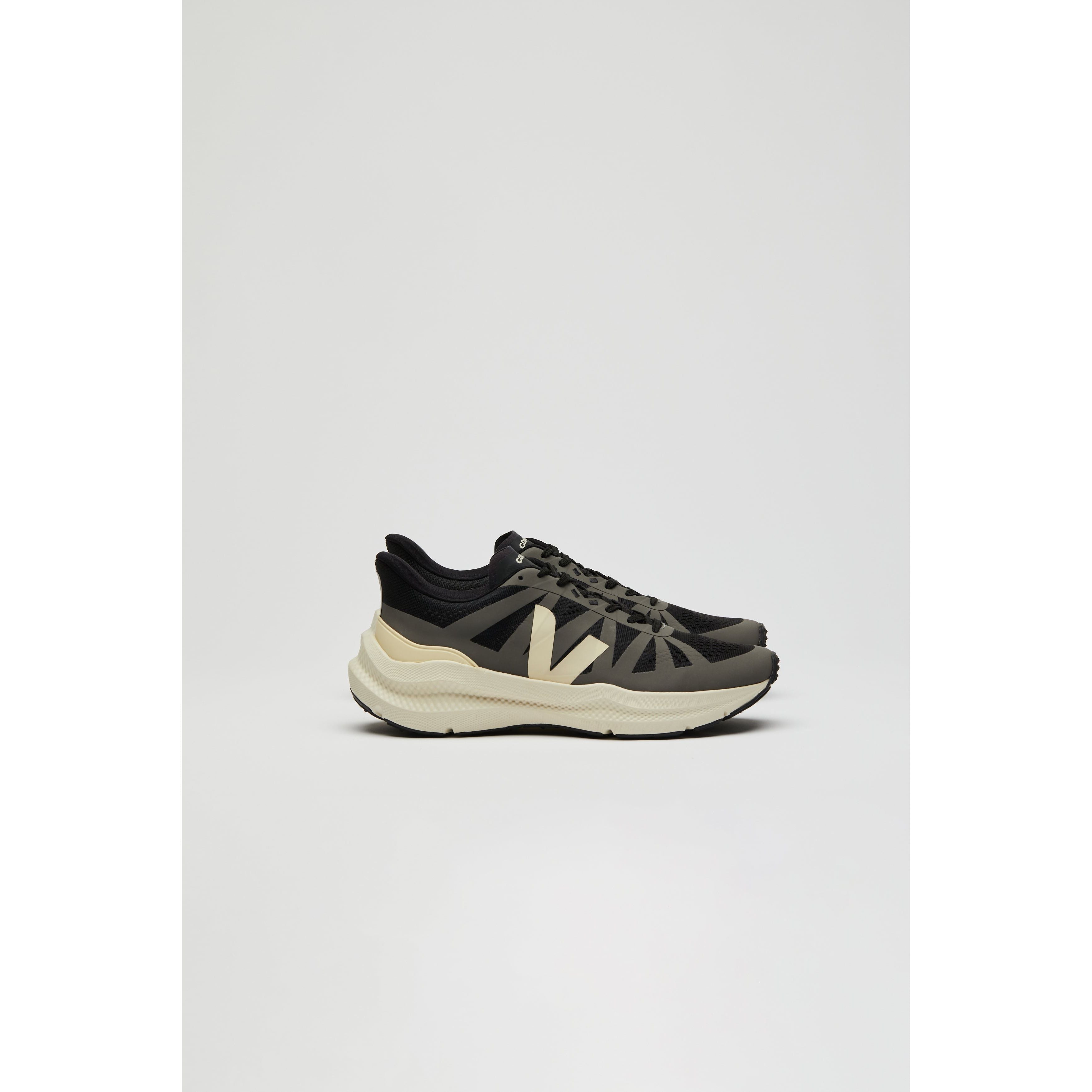 Veja Women's Condor 3 Sneakers - Engineered Mesh Black & Calcaire | Eco-Friendly Vegan Running Shoes for Women | Perfect for Gym, Workout & Casual Wear