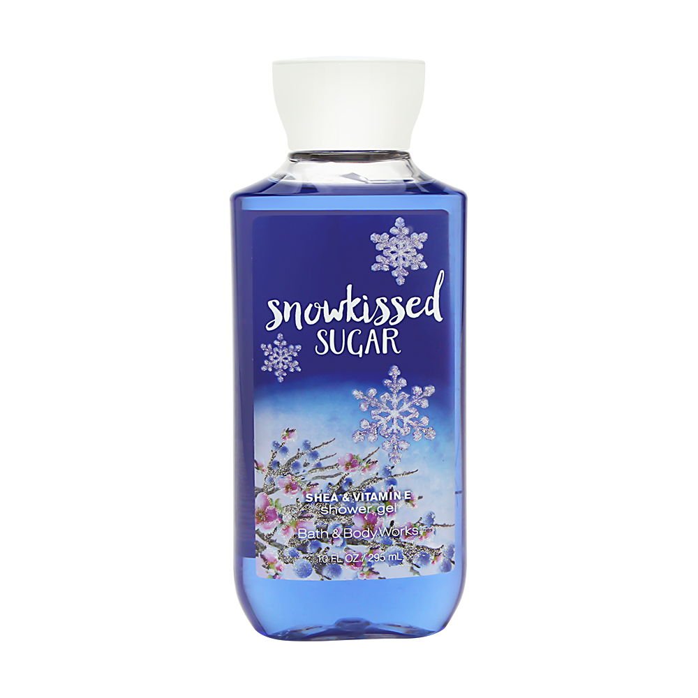Bath & Body Works Snowkissed Sugar Moisturizing Shower Gel 10 oz - Winter Holiday Scent for Soft Skin - Perfect for Gifts & Relaxing Bath Time