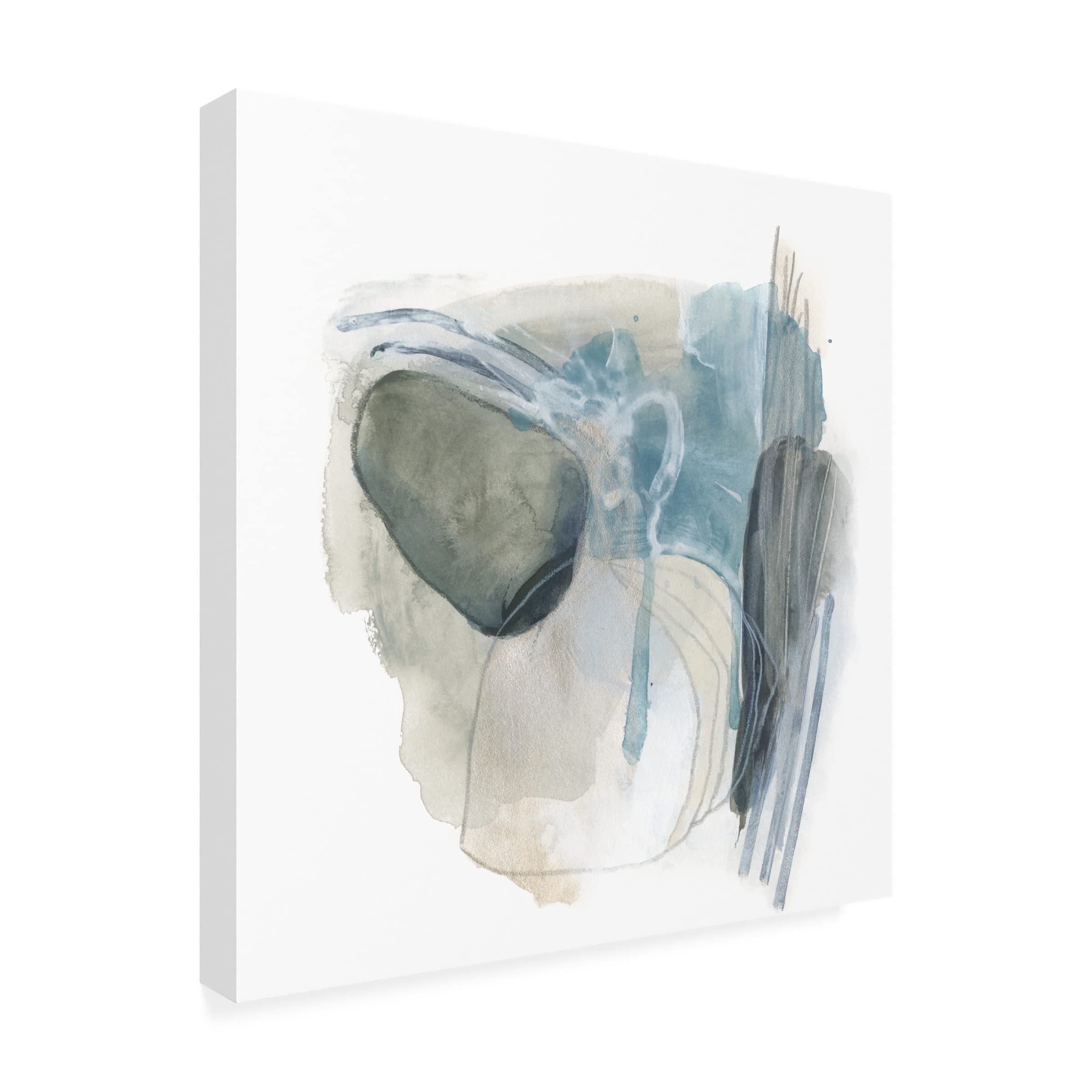 Trademark Fine Art 'Stone Ellipses IV' Canvas Wall Art by June Erica Vess - Modern Abstract Painting for Living Room, Bedroom & Office Decor