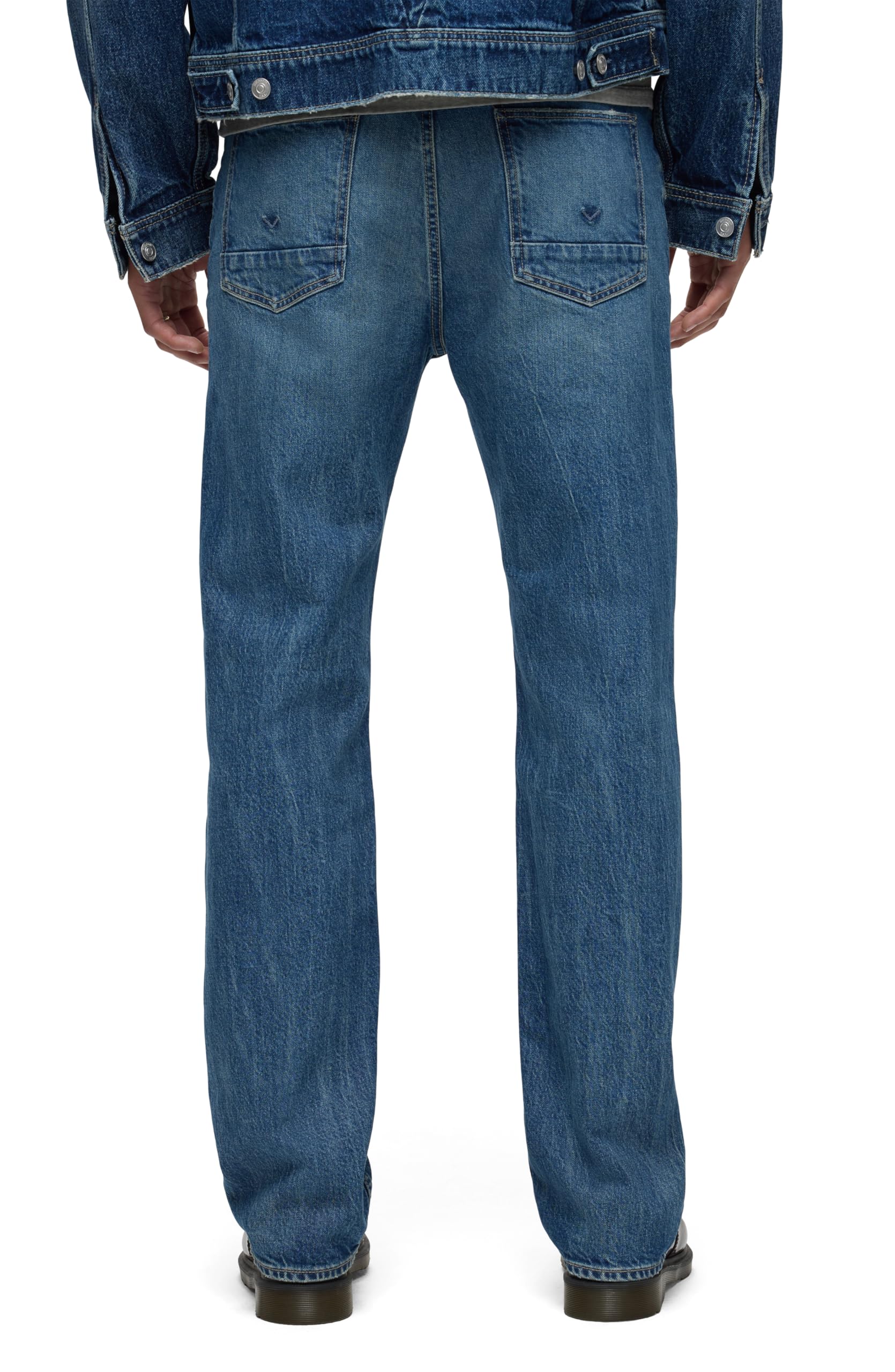 HUDSON Men's Wes Straight Leg Jean - Classic Comfort Denim Pants for Casual Wear & Everyday Style