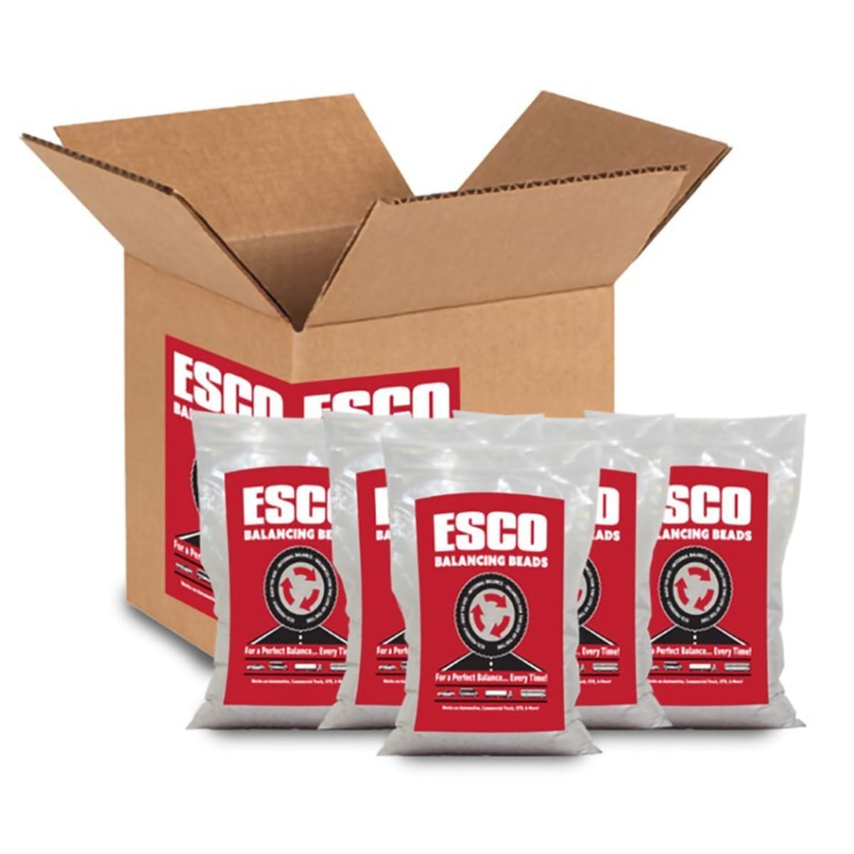 ESCO 20469C Tire Balancing Beads - 4 oz (Case of 24 Bags) | Premium Wheel Balancing Solution for Trucks, Trailers & RVs | Reduce Vibration & Extend Tire Life