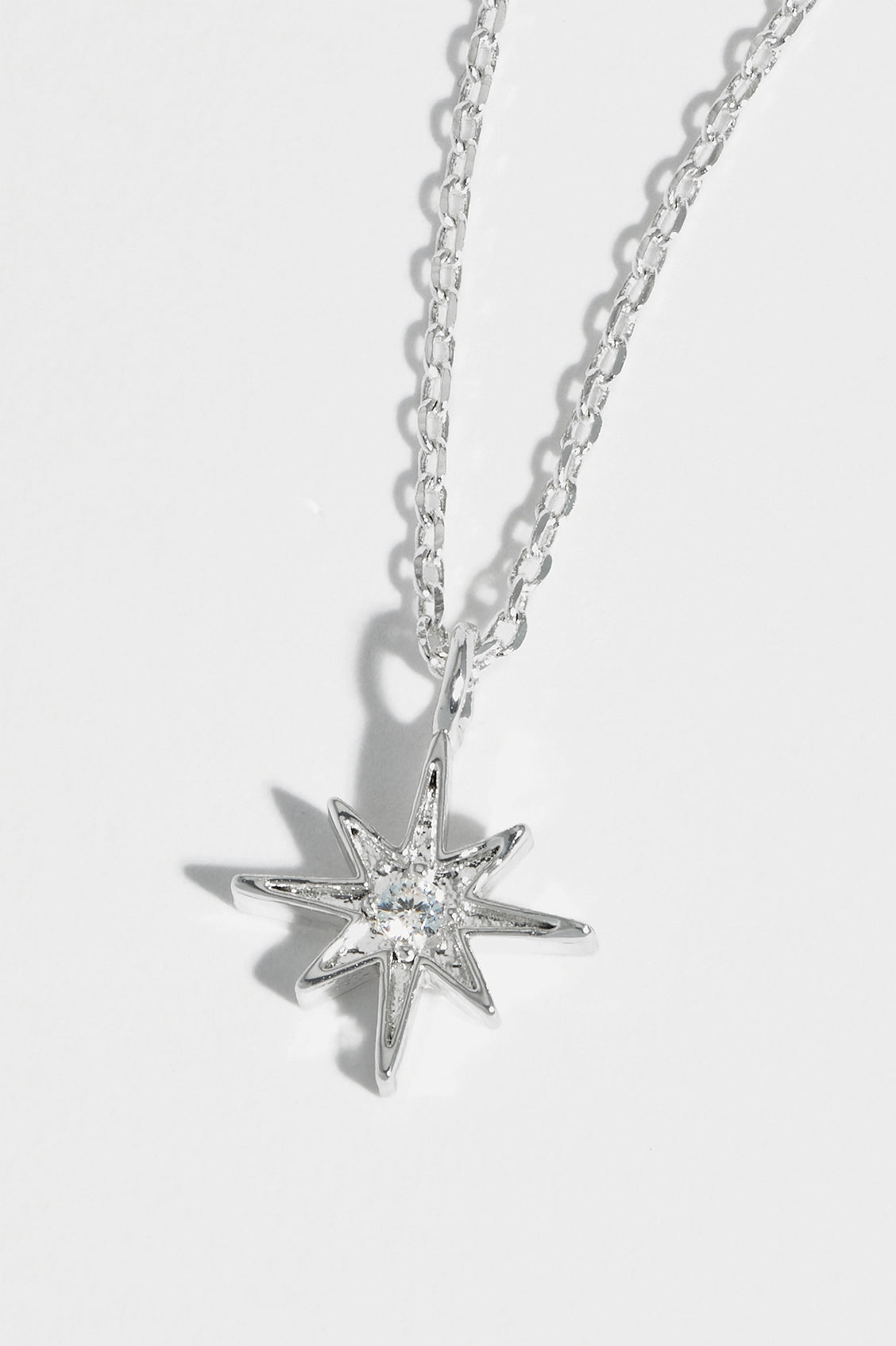 North Star CZ Pendant Necklace - Sparkling Cubic Zirconia Jewelry for Women, Elegant Gift for Her - Perfect for Parties, Weddings & Special Occasions