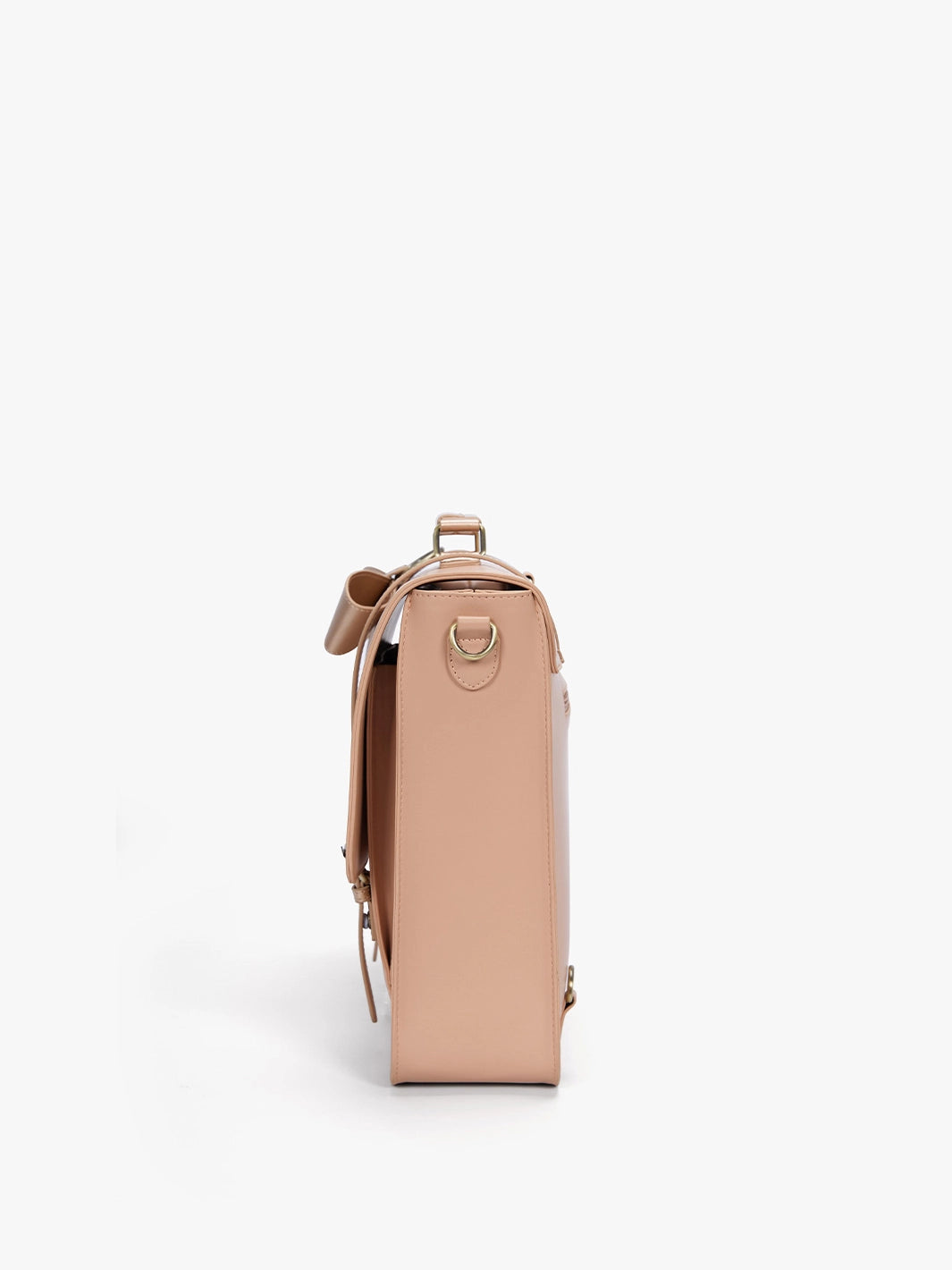 EcoSusi Classic Bow Briefcase - Elegant Cocoa Truffle Leather Handbag for Women | Perfect for Office, Business Meetings & Professional Work
