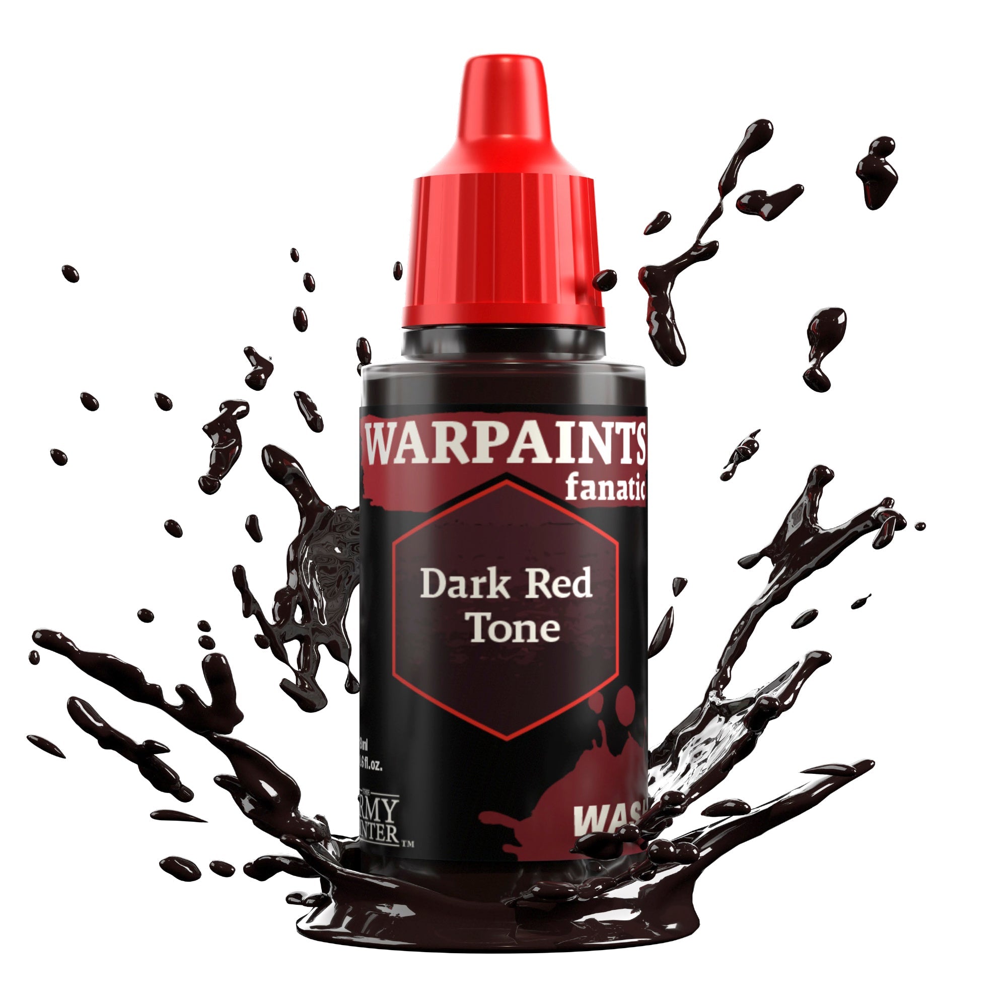Warpaints Fanatic Wash Dark Red Tone - Professional Water-Based Face Paint for Cosplay, Halloween & Theater - Safe for Kids & Adults - Easy to Apply & Remove