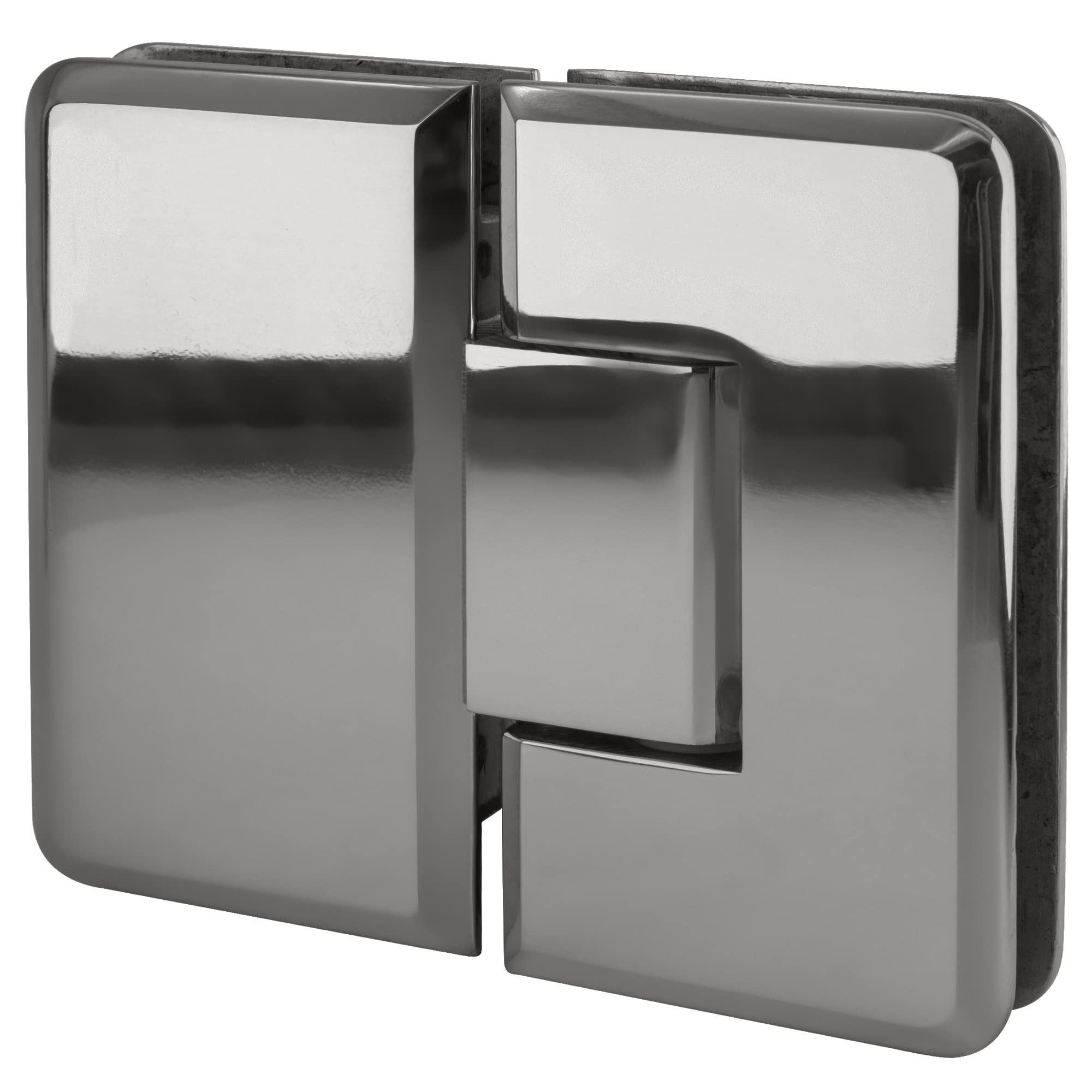180 Degree Chrome Glass-to-Glass Positive Close Cologne Hinge - Perfect for Shower Doors, Display Cabinets & Glass Furniture Hardware