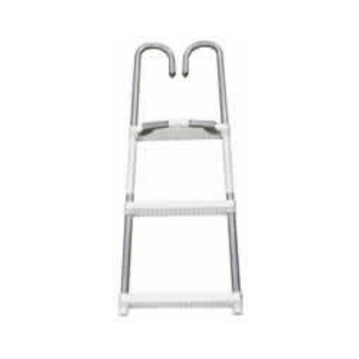 JIF Marine DMM Pontoon Boat Swim Ladder - Heavy Duty Stainless Steel Folding Ladder for Easy Water Access | Perfect for Swimming, Diving & Water Sports