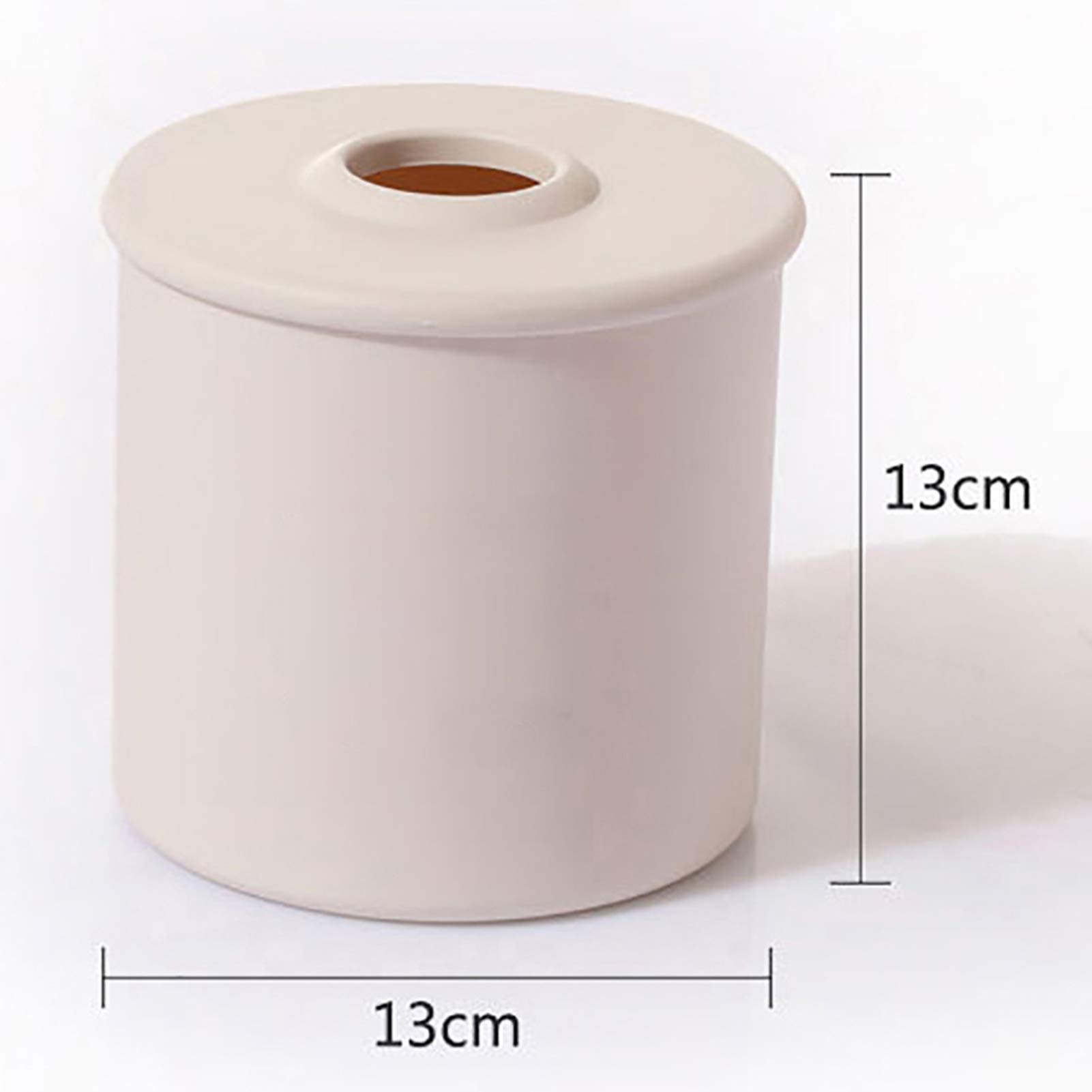 Stylish Round Toilet Paper Roll Dispenser - Nordic Decorative Tissue Box Cover for Office, Living Room, Bedroom & Kitchen (Red) | Space-Saving Bathroom & Home Organization Solution