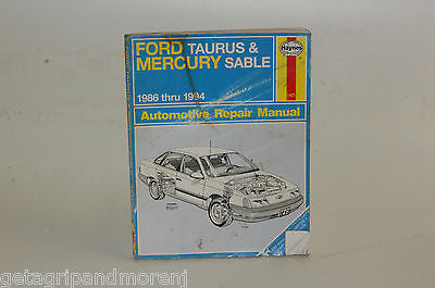 1986-1994 Haynes Ford Mercury Service Manual - Comprehensive Repair Guide for DIY Mechanics & Car Enthusiasts - Perfect for Garage Maintenance & Restoration Projects