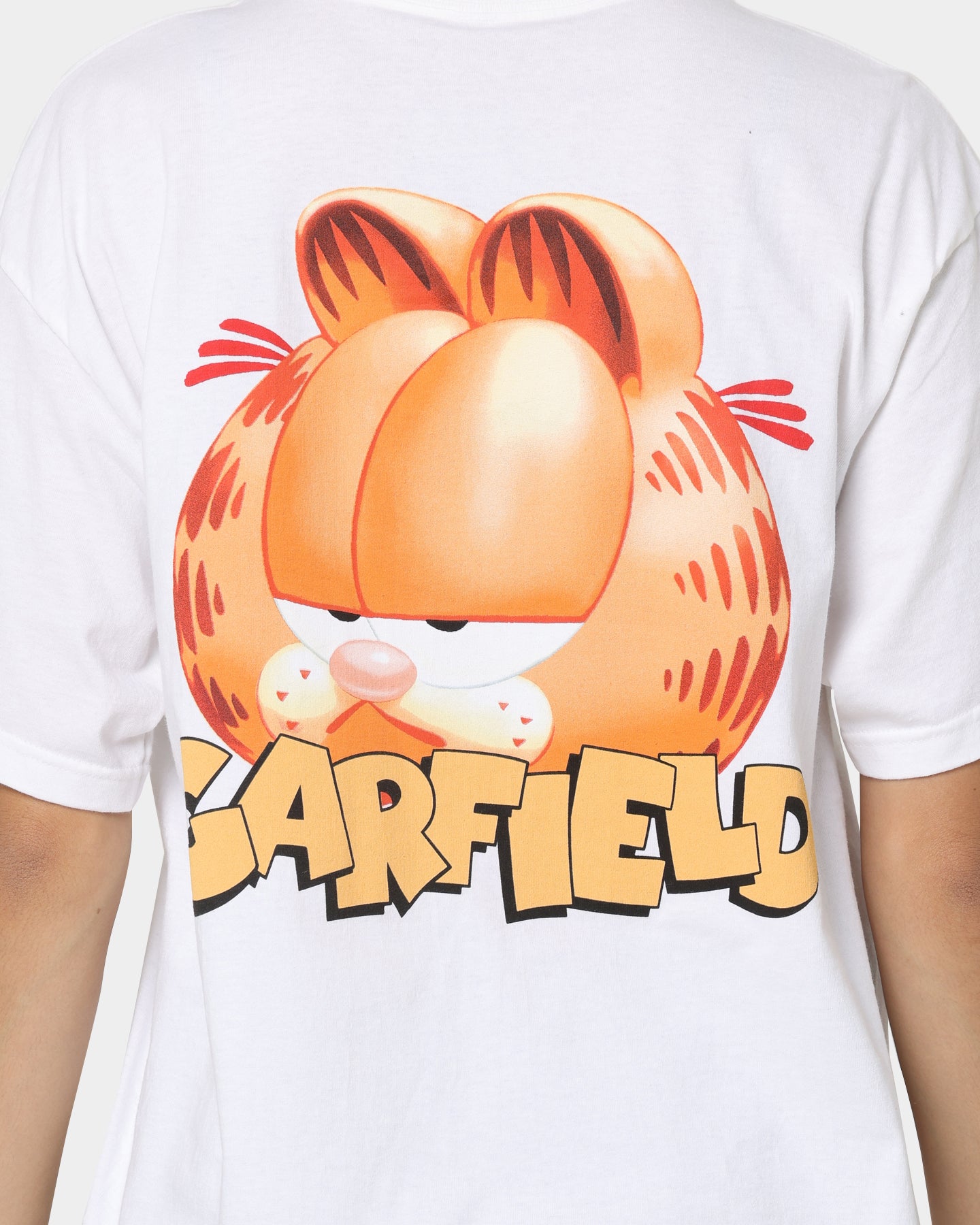 Vintage Garfield Face Graphic T-Shirt for Men & Women - White Cotton Tee - Perfect for Casual Wear, Cosplay & Pop Culture Fans