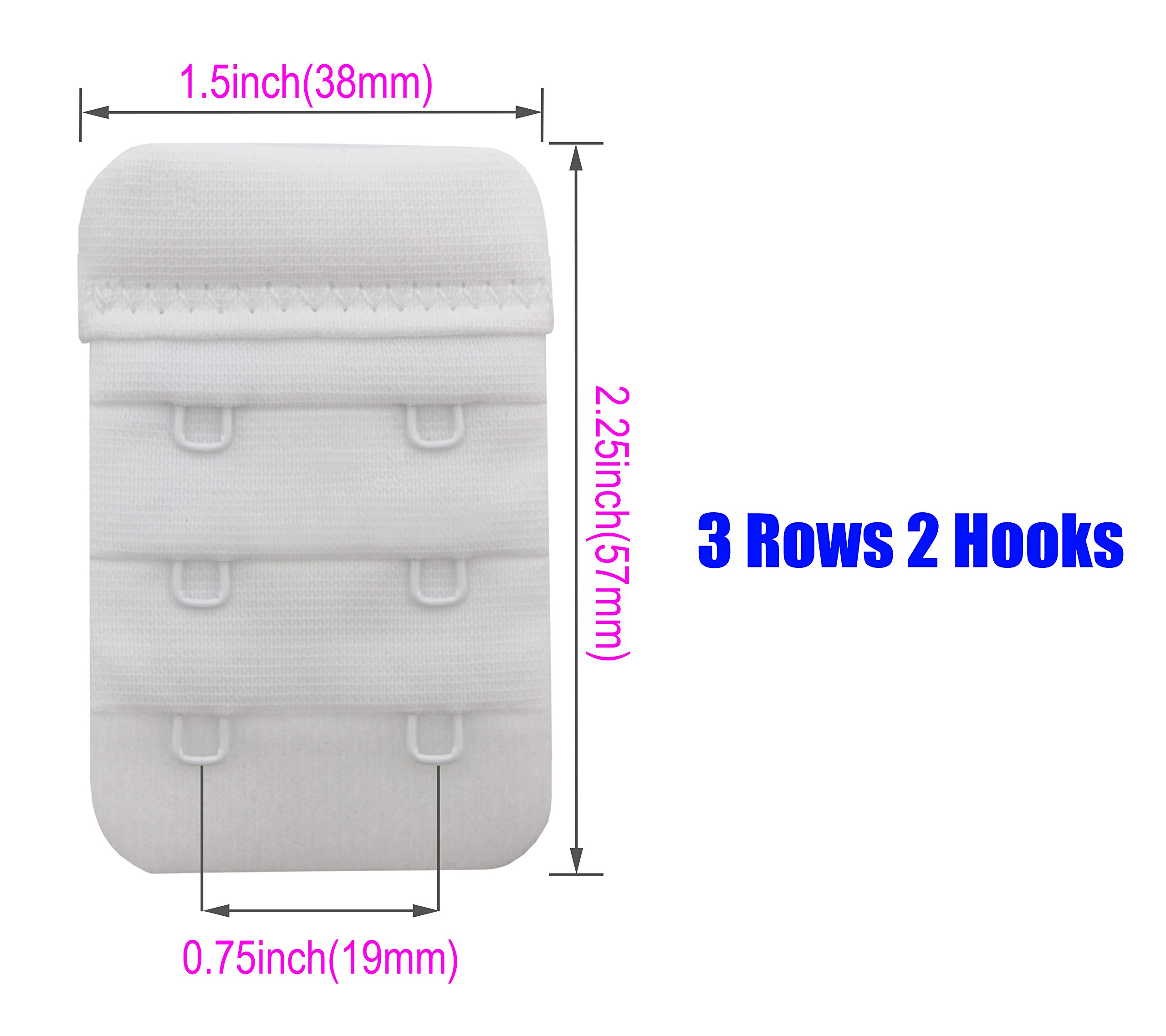 Tamlien Bra Extender - 2 Hook, 3 Hook, 4 Hook, 5 Hook Options - Soft Comfortable Bra Band Extension for Women - Perfect for Pregnancy, Weight Fluctuations & Back Pain Relief