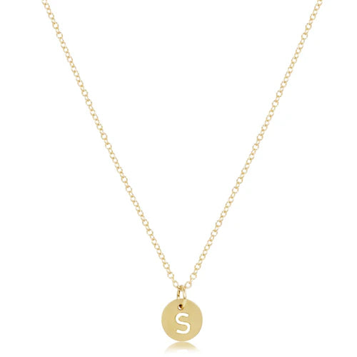 Enewton 16 Initial Necklace in Gold - Personalized Name Necklace for Women, Dainty Letter Pendant Jewelry Gift for Her - Perfect for Birthdays, Anniversaries & Everyday Wear
